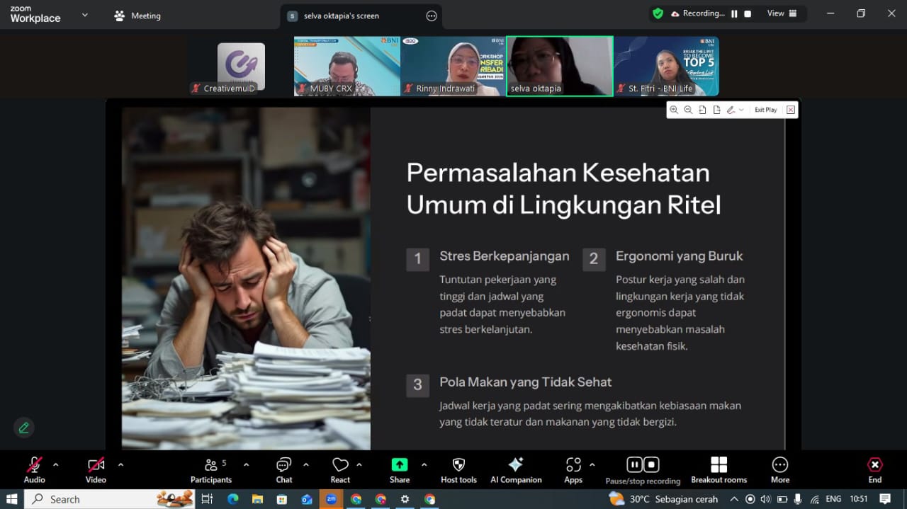 Pelatihan dan Sertifikasi Customer Service Officer BNI Life Insurance Jakarta