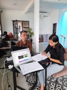 Proses uji kompetensi sertifikasi BNSP desin grafis guru SMK